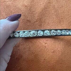 Vintage 1980’s Brass Rhinestone Bracelet